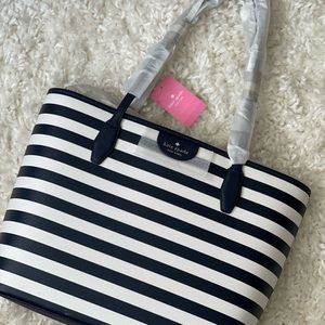 Kate Spade Striped Lorit Tote Bag, never used!